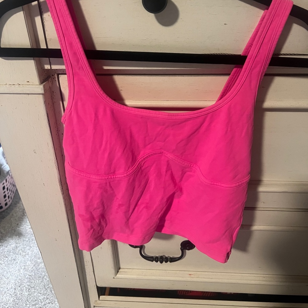 PINK, pink top, crop top